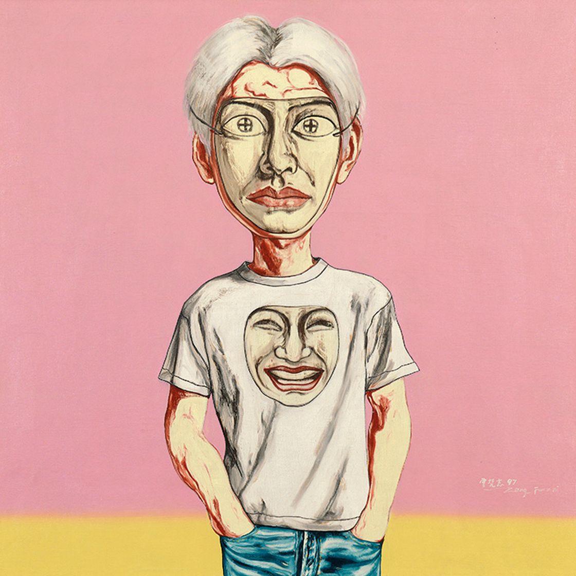 Zeng Fanzhi — Серия масок 1997 года № 13