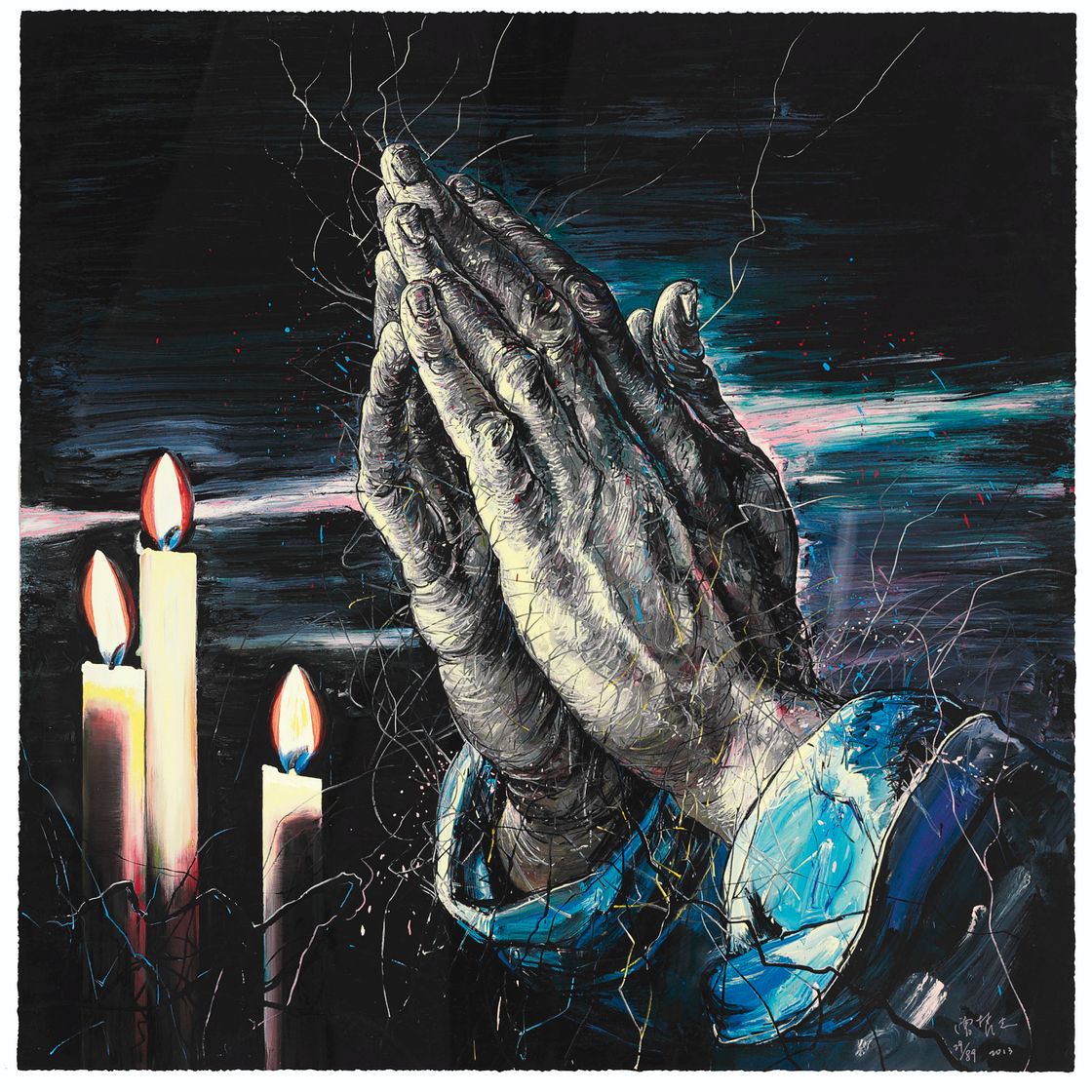 Zeng Fanzhi — Молящиеся руки