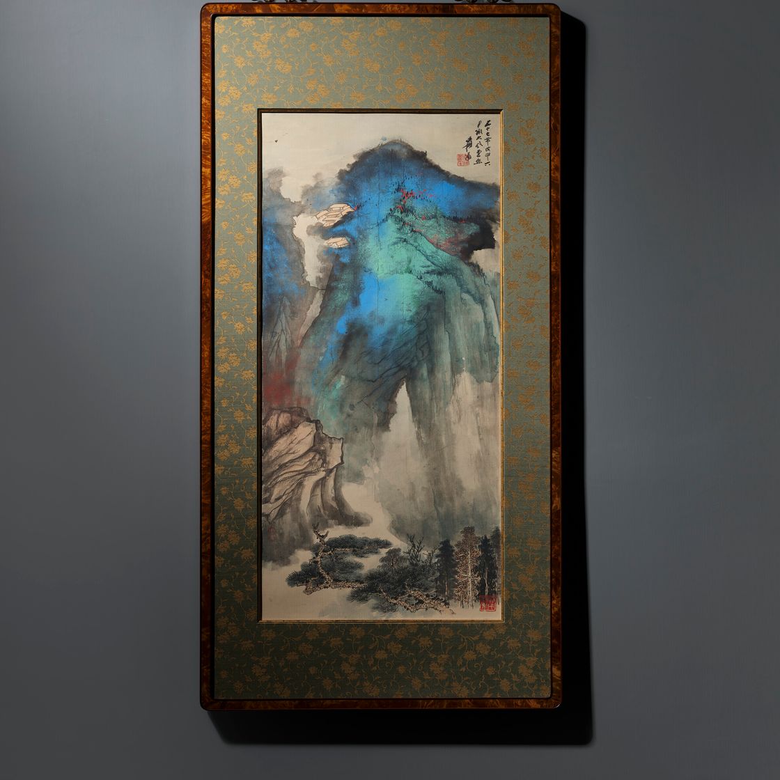 Zhang Daqian — Весенние горы с пышной зеленью, изображение 3