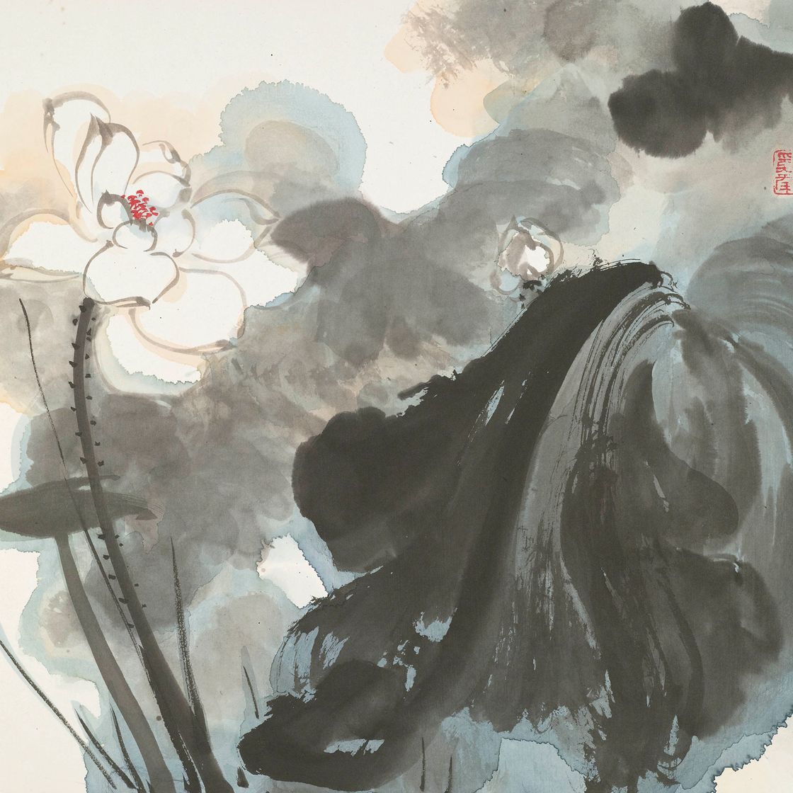 Zhang Daqian — Любуясь пейзажами и цветами, изображение 1