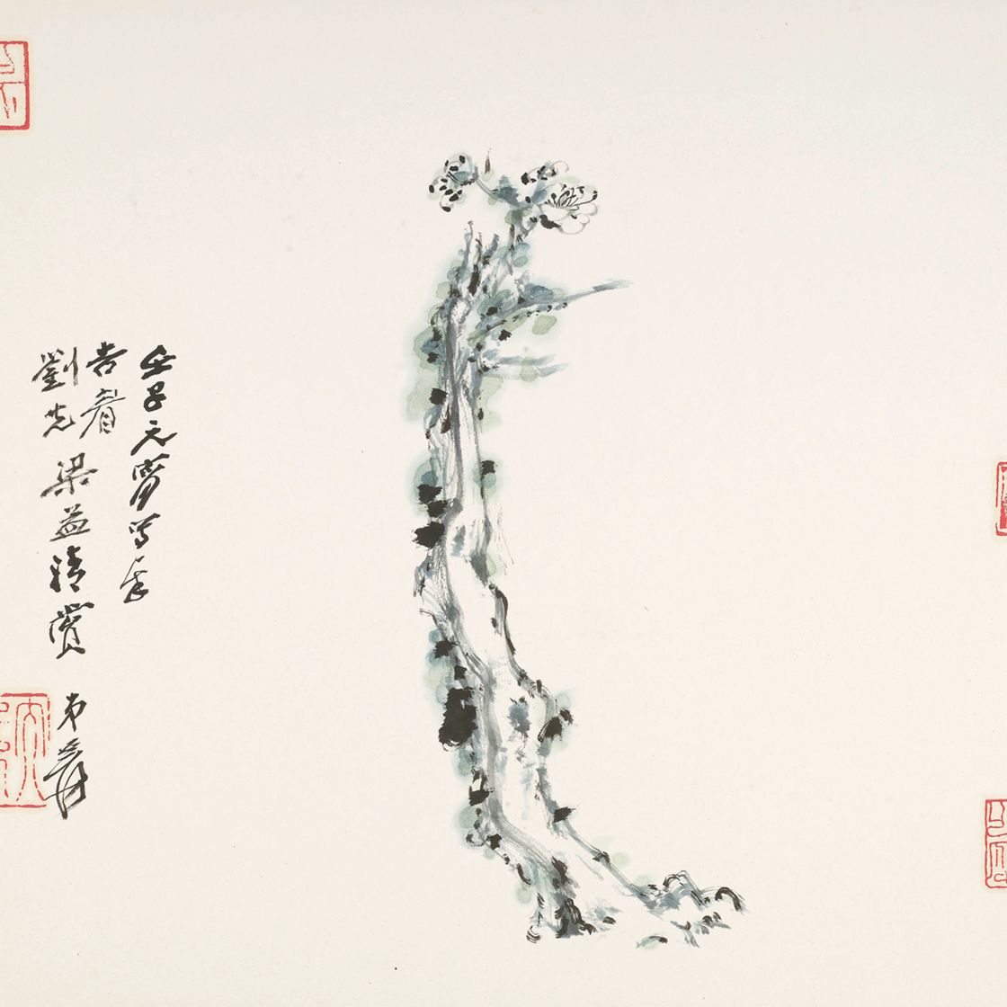 Zhang Daqian — Любуясь пейзажами и цветами, изображение 4