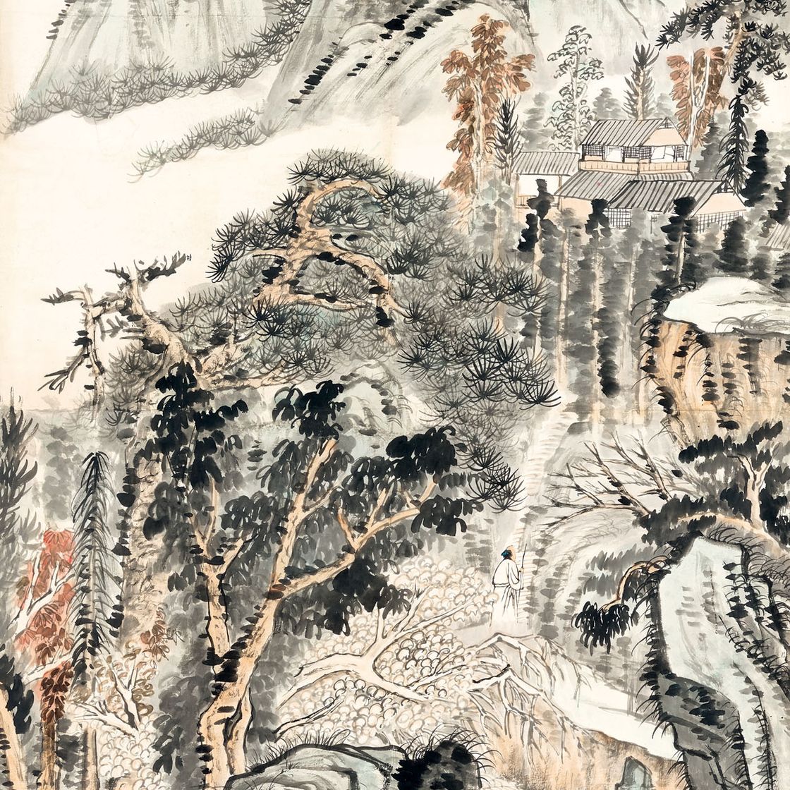 Zhang Daqian — Пейзаж в стиле Шитао