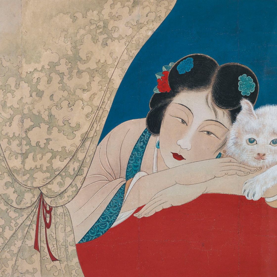 Zhang Daqian — Леди и кот