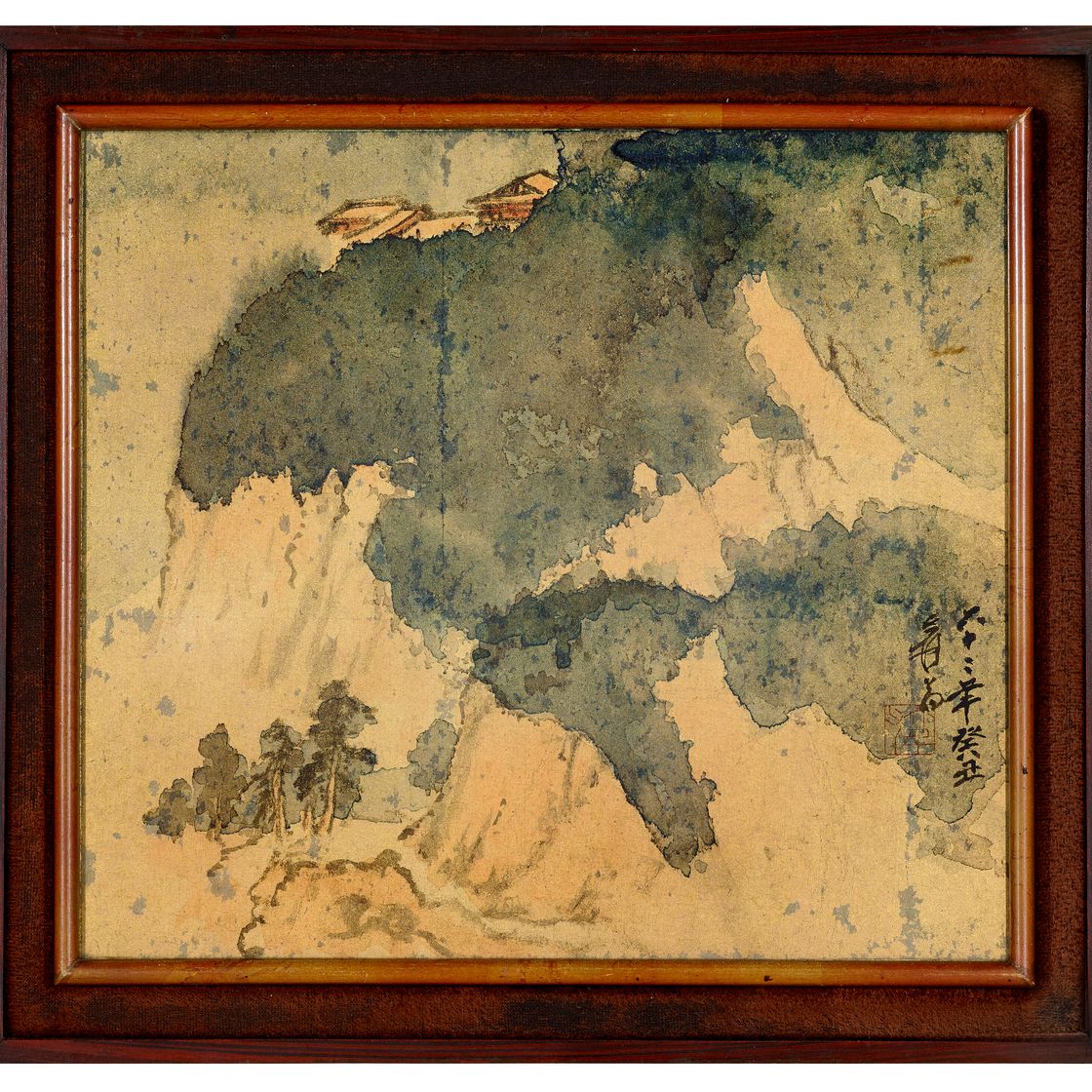 Zhang Daqian — Храм на скале, изображение 2