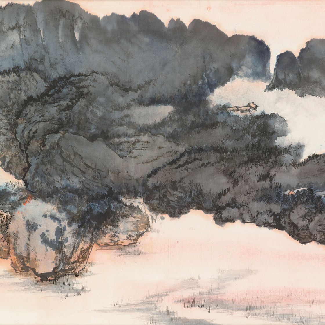 Zhang Daqian — Катание на лодке в раю