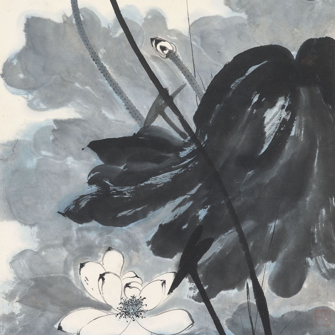 Zhang Daqian — Белый лотос