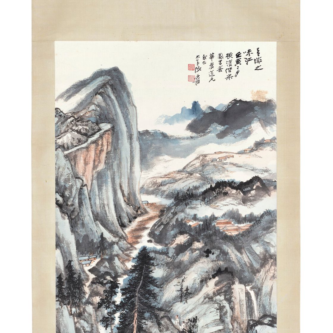 Zhang Daqian — Речной пейзаж провинции Сычуань, изображение 2