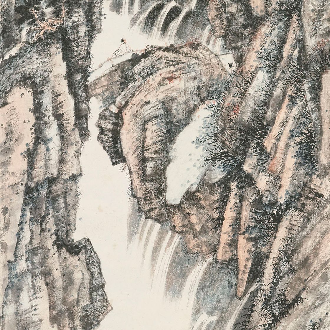Zhang Daqian — Водопад на горе Э'Мэй