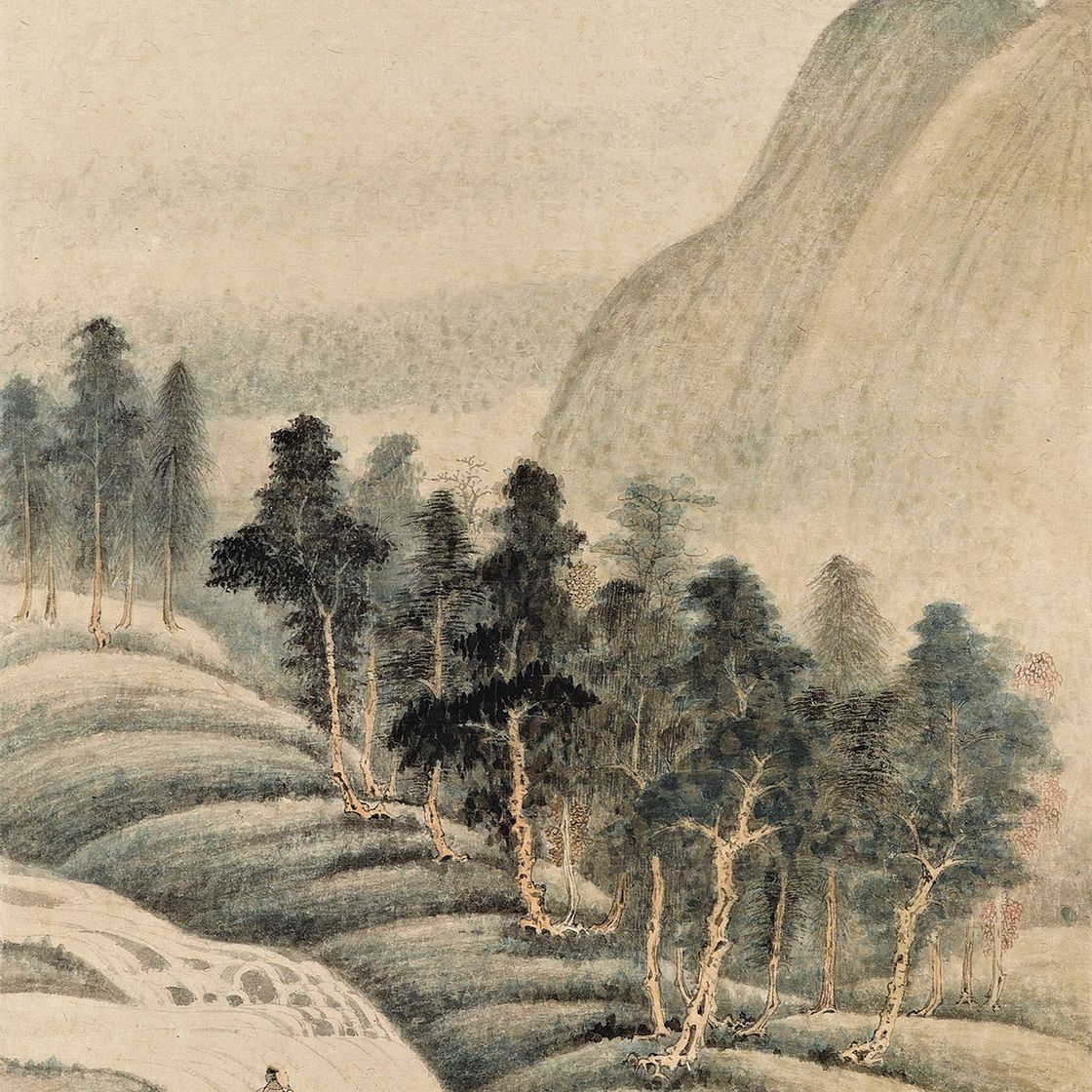 Zhang Daqian — Пейзаж после Юрана