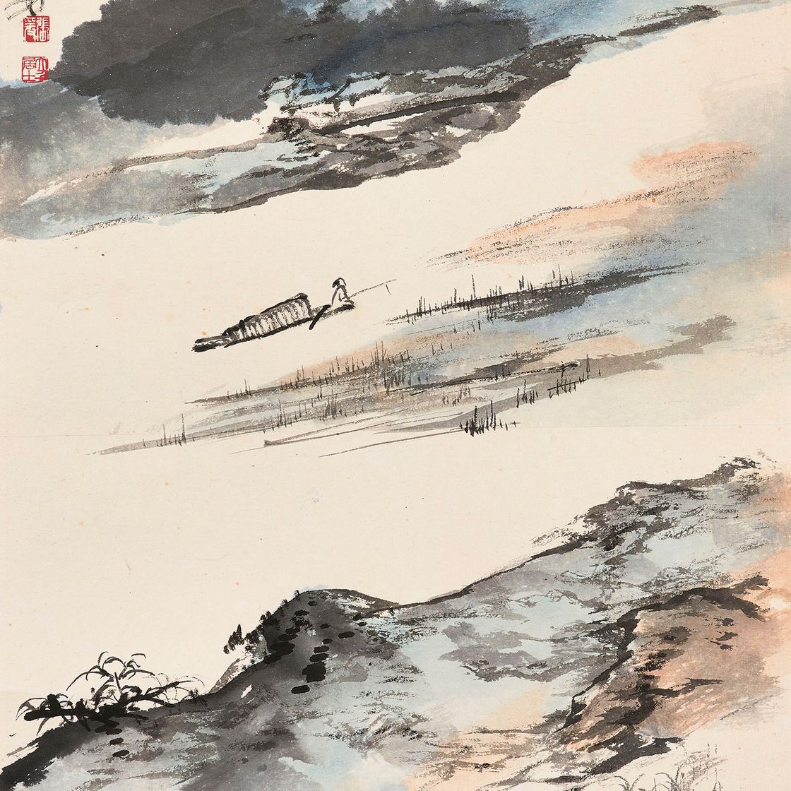 Zhang Daqian — Рыбачить в одиночку