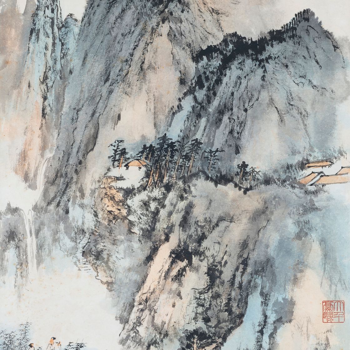 Zhang Daqian — Прогуливаясь по горам
