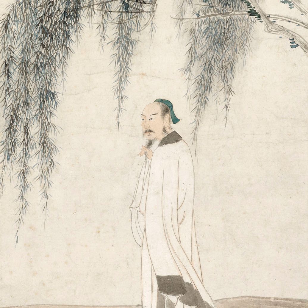 Zhang Daqian — Ученый читает стихотворение в честь Чжао Мэнфу