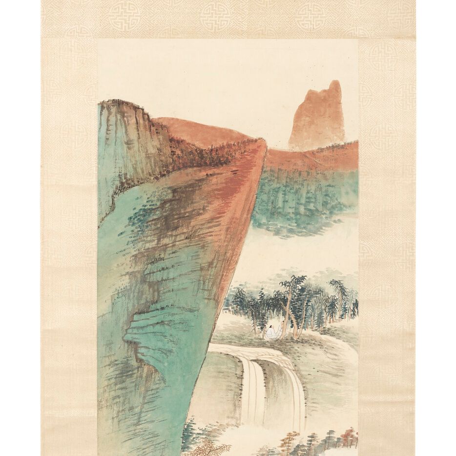 Zhang Daqian — Осенний пейзаж, изображение 2