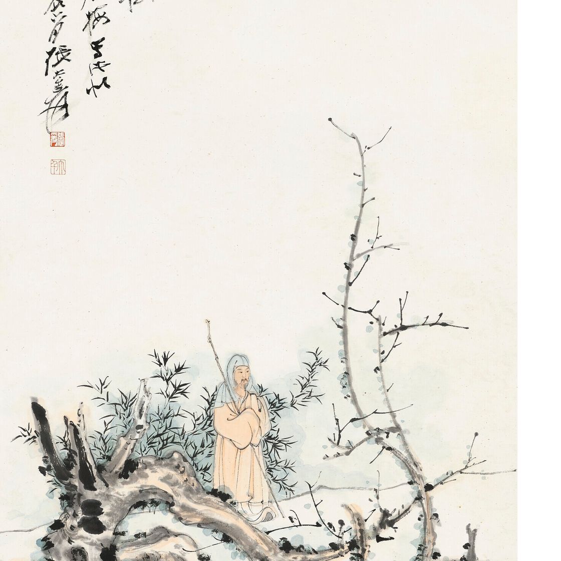Zhang Daqian — Портрет поэта Линь Бу, изображение 1