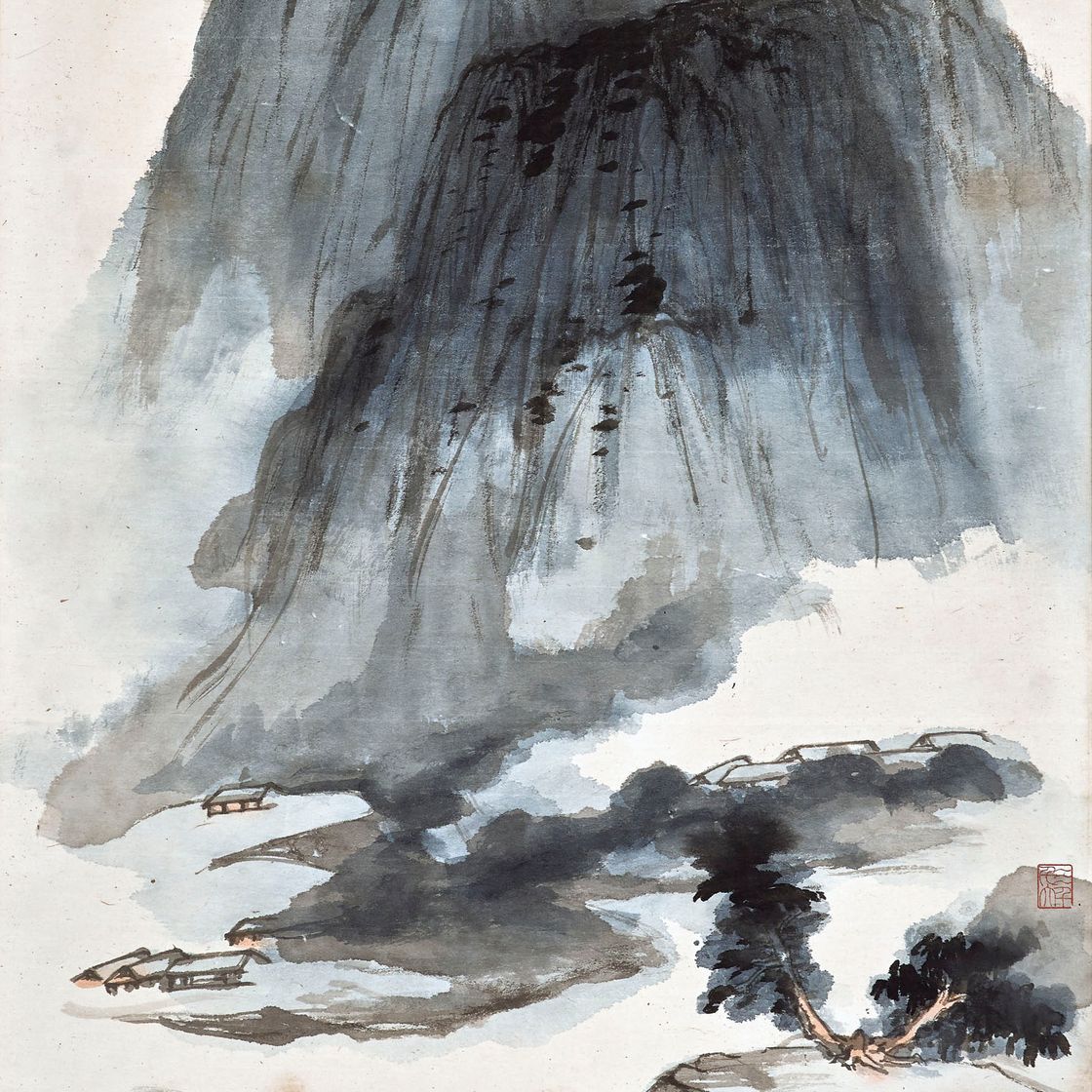 Zhang Daqian — Вид на гору Моджи