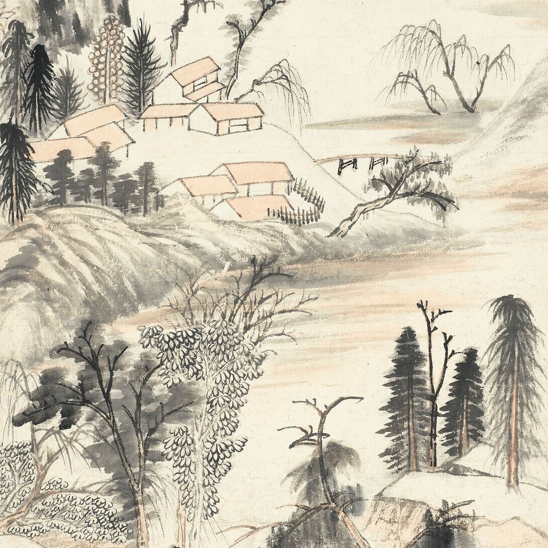 Zhang Daqian — Ученый в Глубокой горе, изображение 1