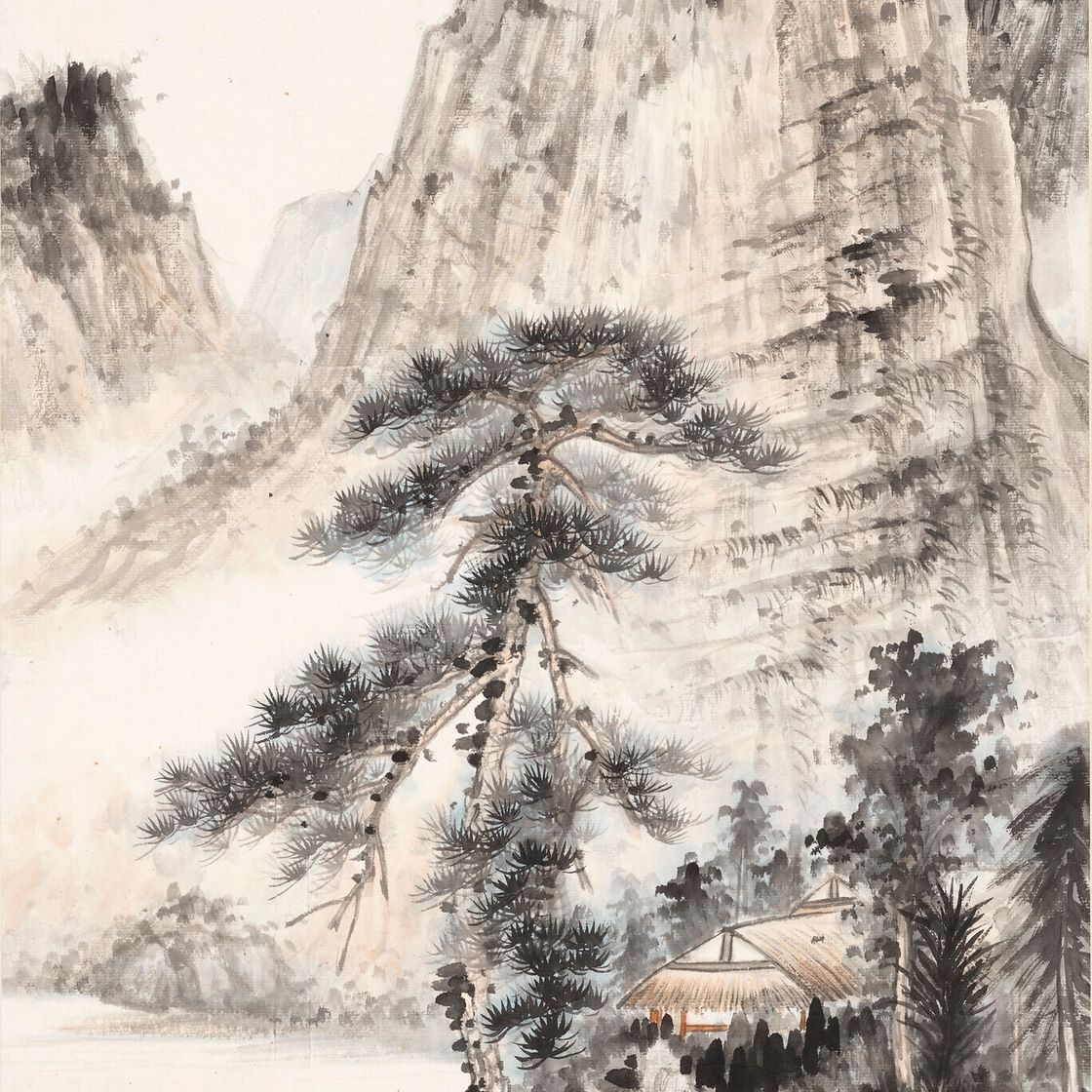 Zhang Daqian — Ученые под сосной