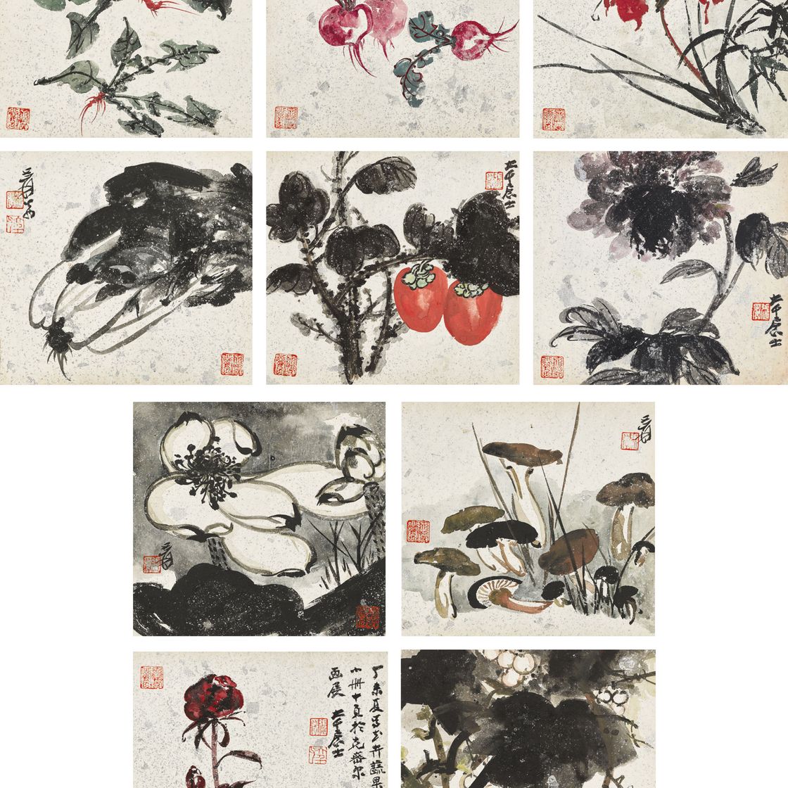 Zhang Daqian — Цветы и овощи