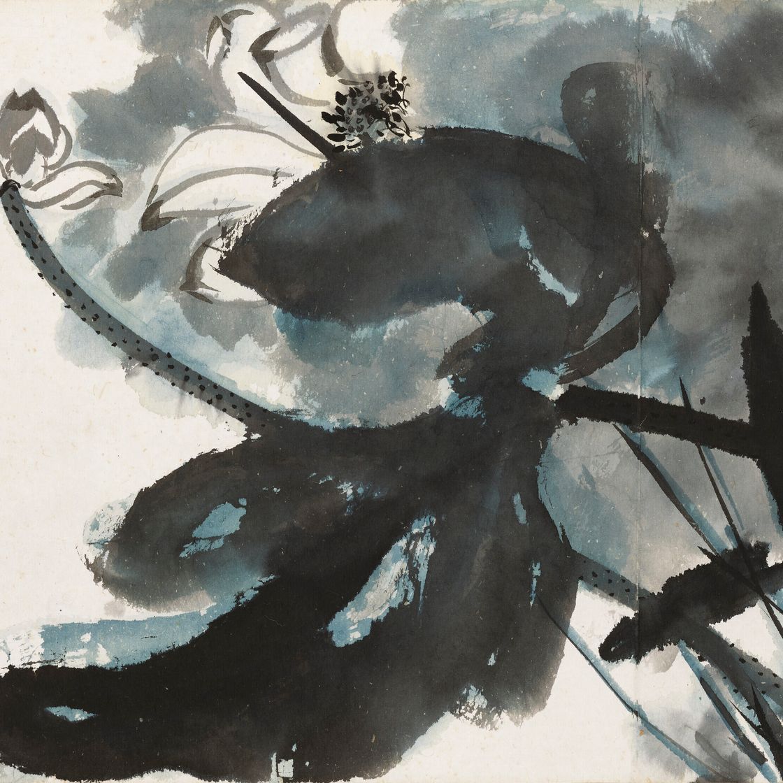 Zhang Daqian — Лотос на ветру