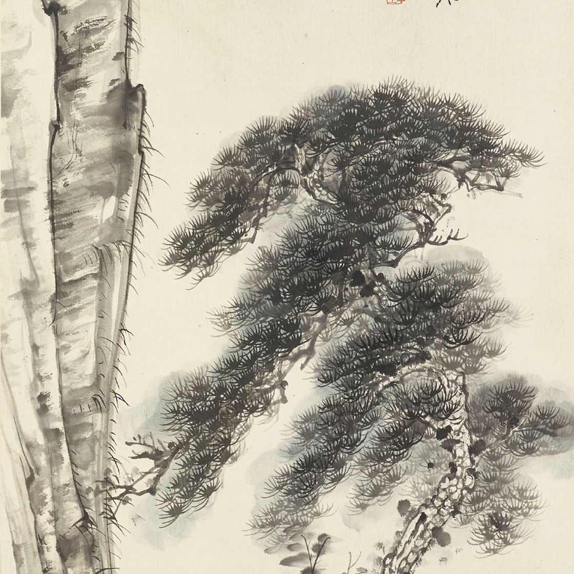 Zhang Daqian — Беседа у обрыва