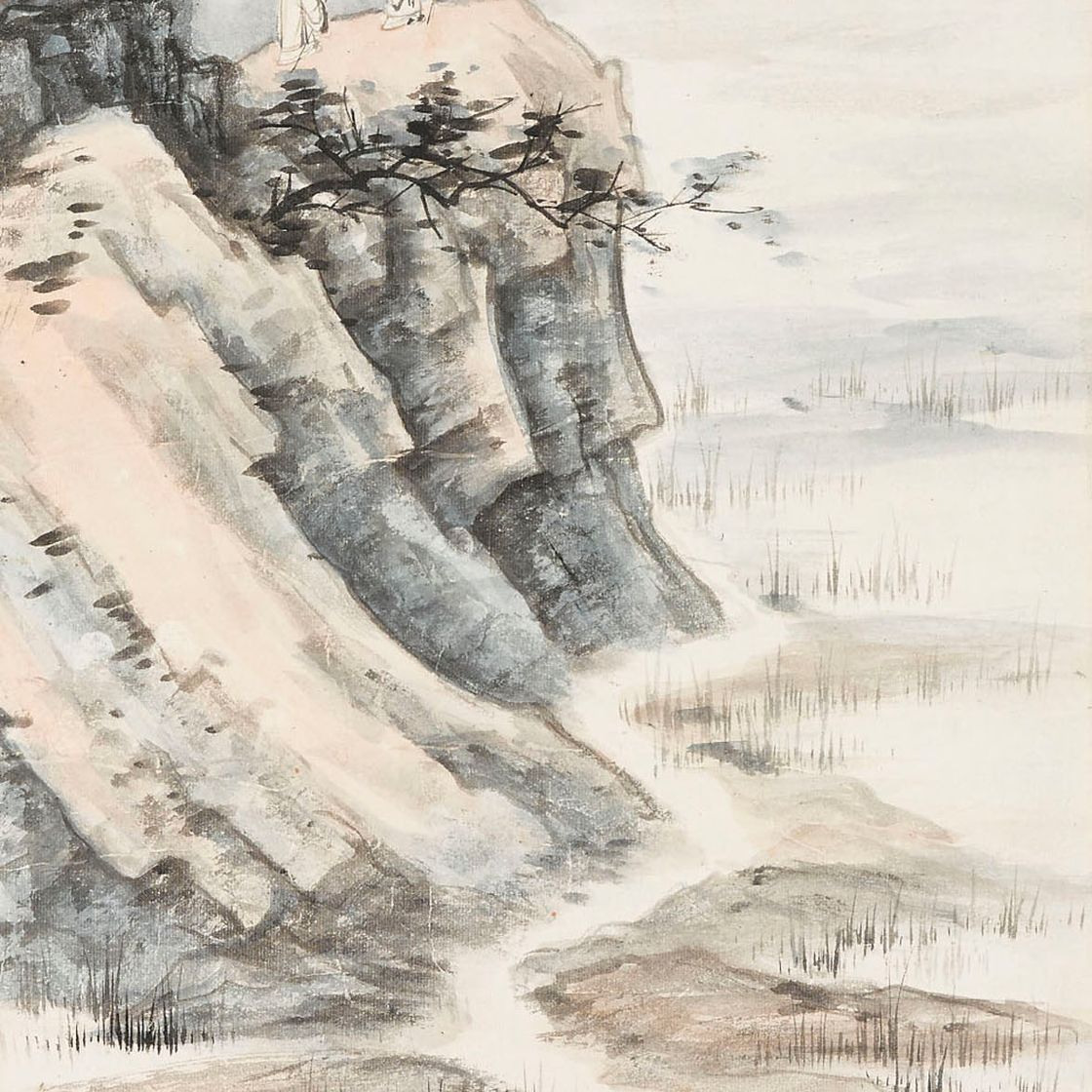Zhang Daqian — Ученые на утесе
