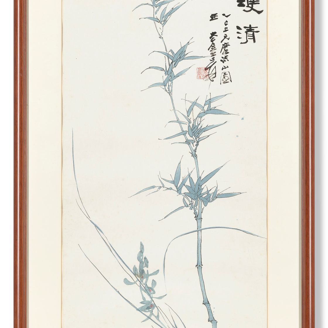 Zhang Daqian — Бамбук и орхидея, изображение 2