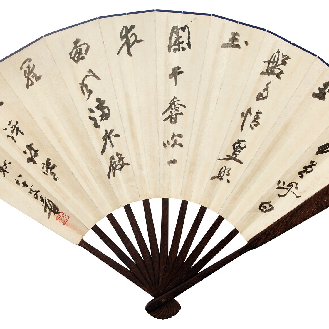 Zhang Daqian — Лотос/ каллиграфия, изображение 3