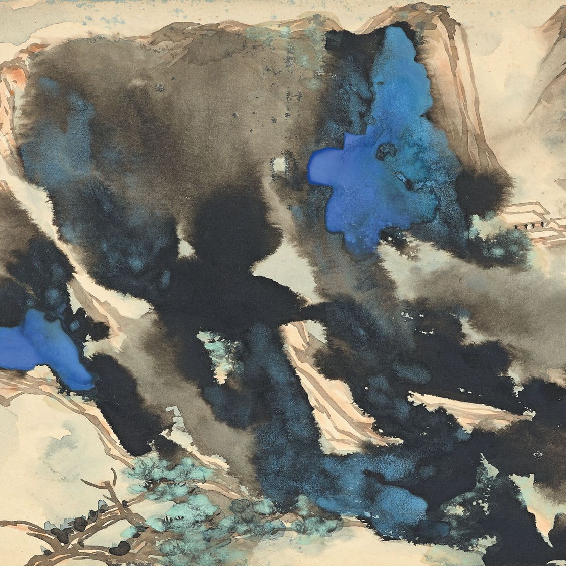 Zhang Daqian — Разноцветный пейзаж