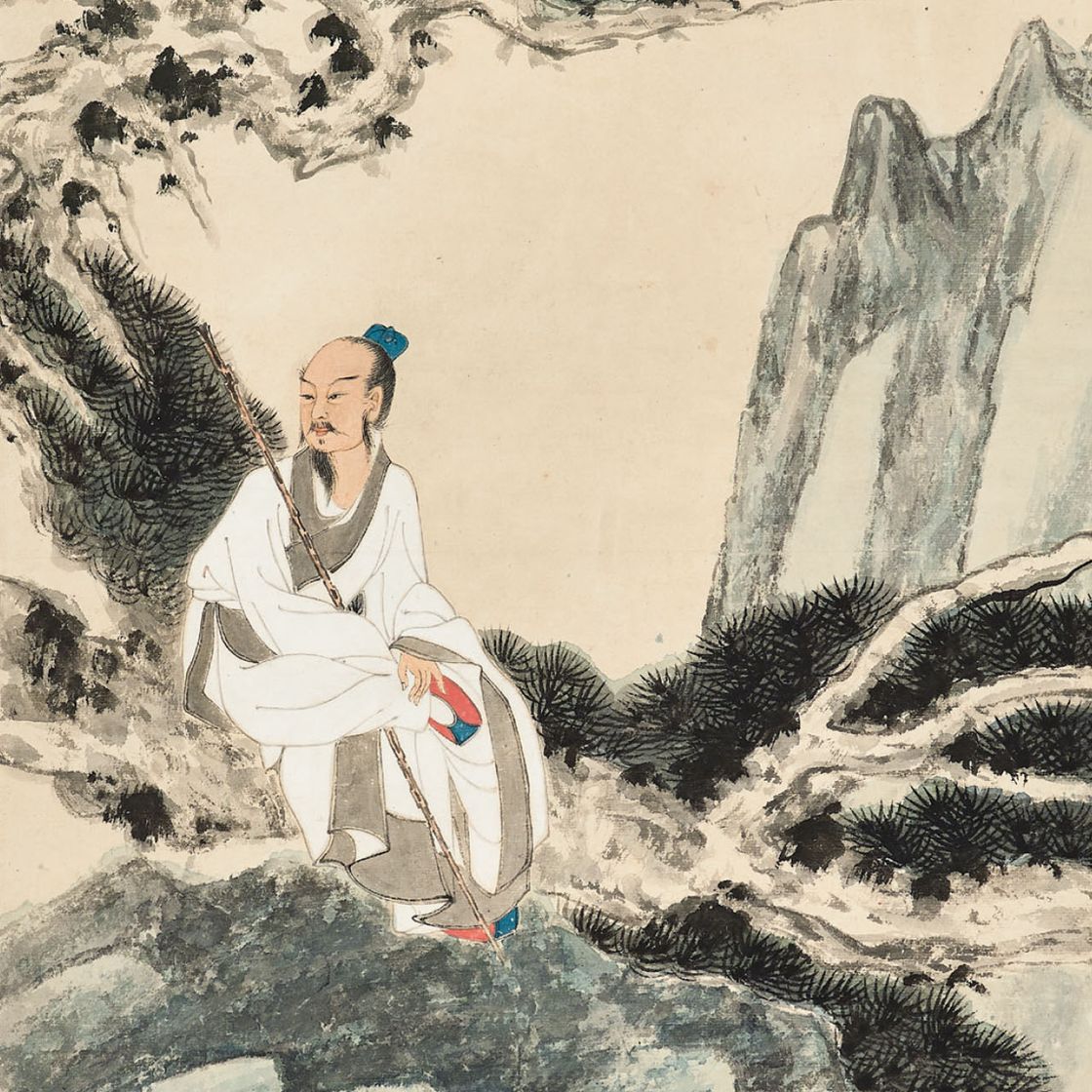Zhang Daqian — Рассматривающая сосна