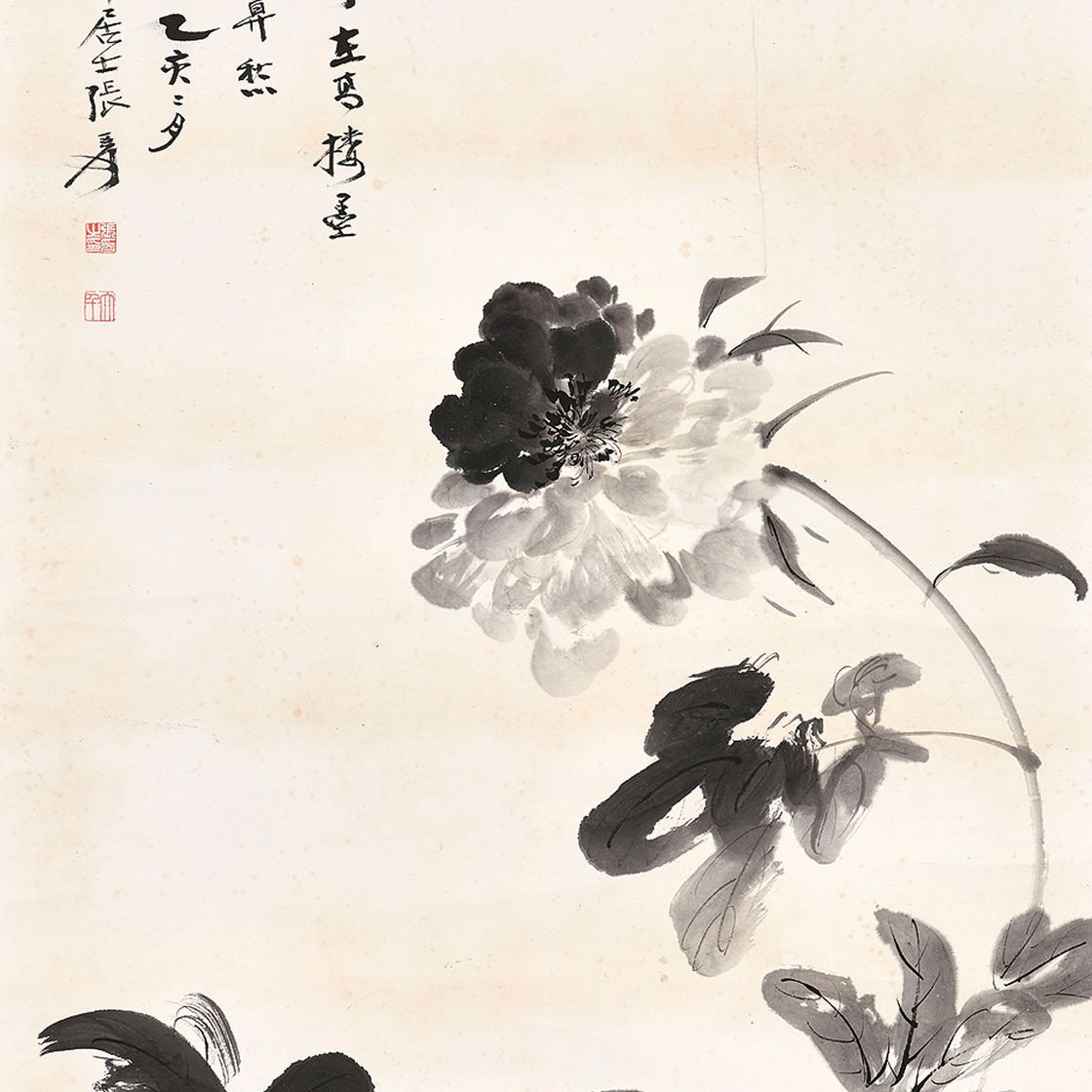 Zhang Daqian — Цветущий пион