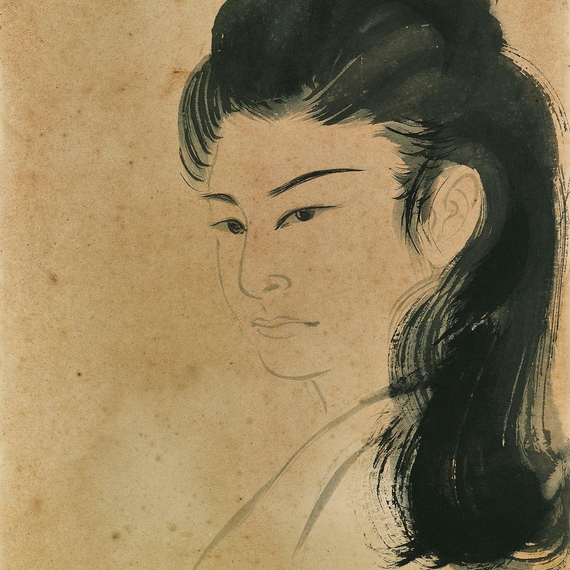 Zhang Daqian — Портрет дамы