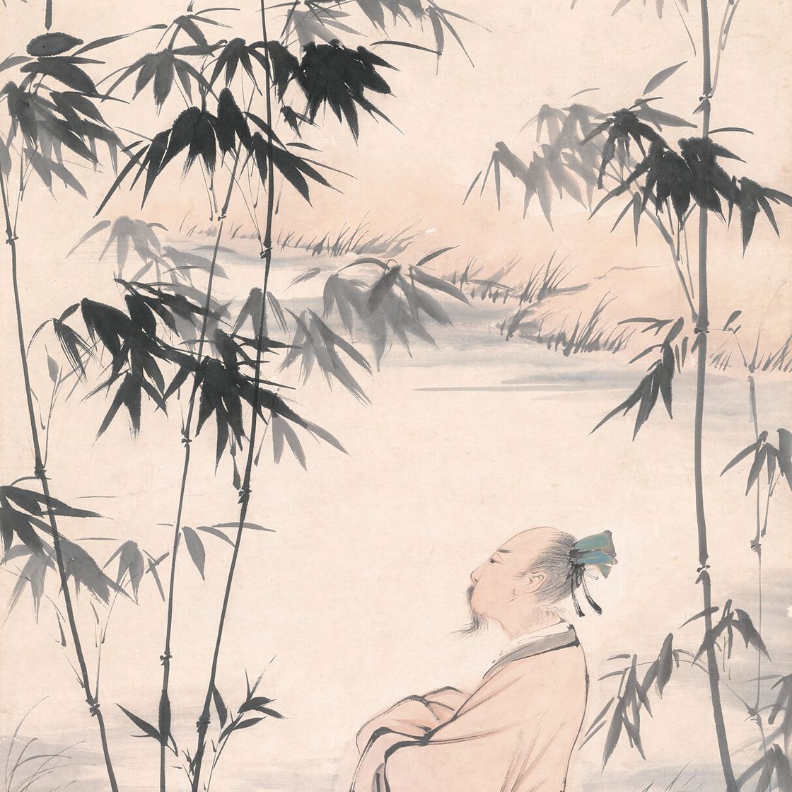 Zhang Daqian — Ученый, ценящий Бамбук, изображение 1