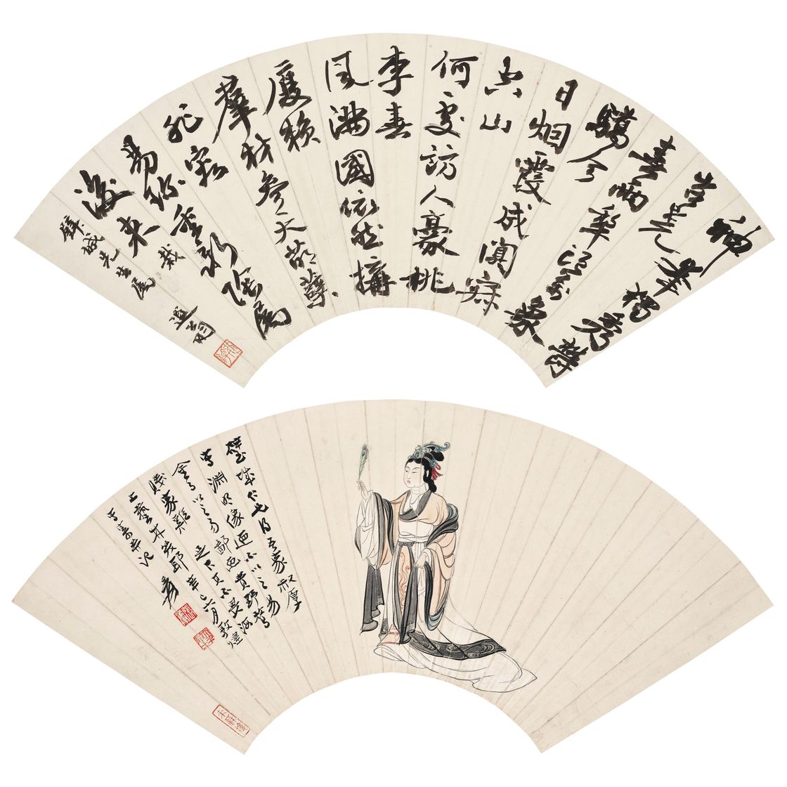 Zhang Daqian — Леди / каллиграфия, изображение 1