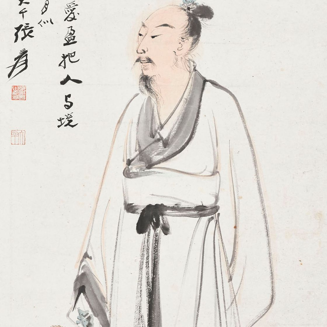 Zhang Daqian — Ученый с хризантемой