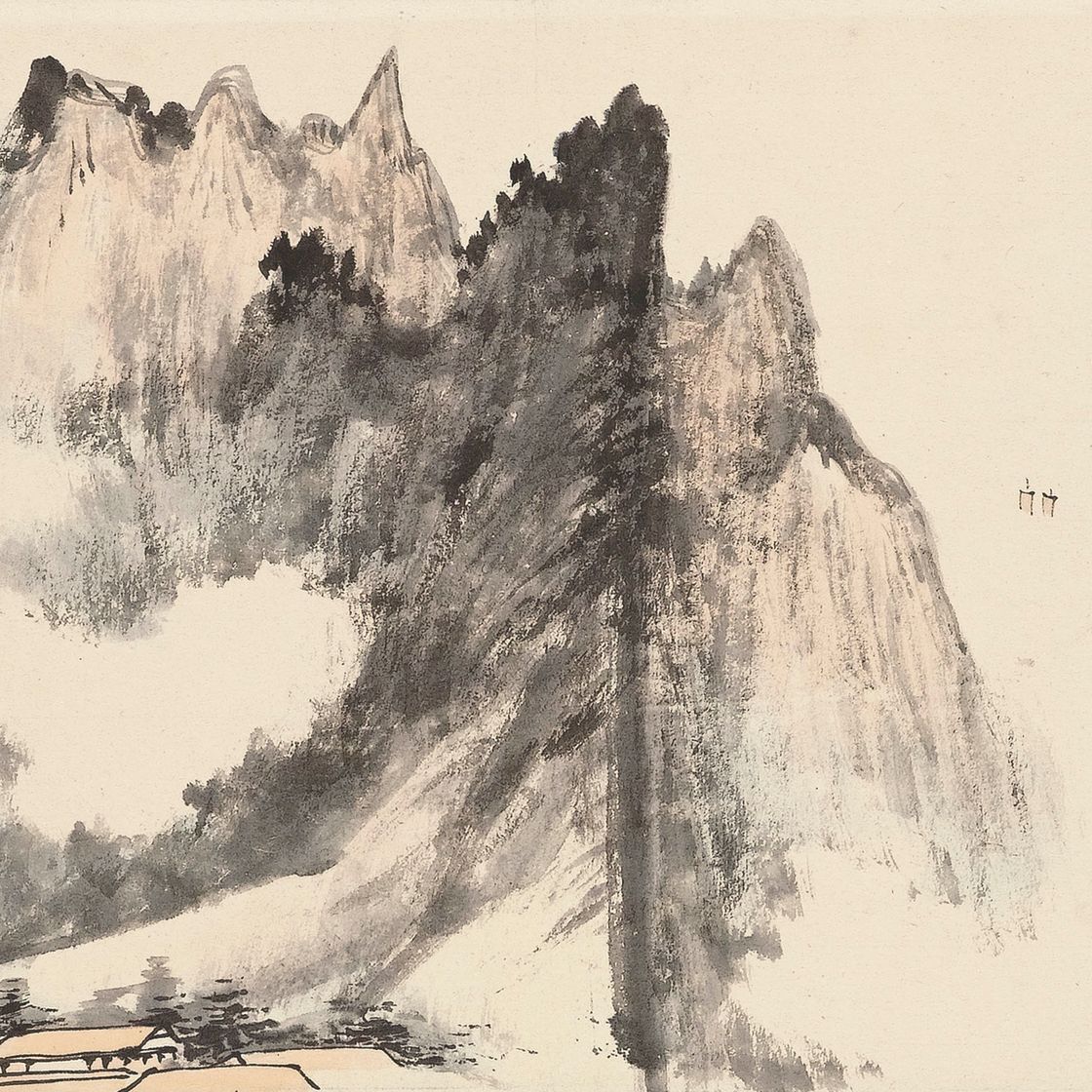 Zhang Daqian — Лодки вдалеке