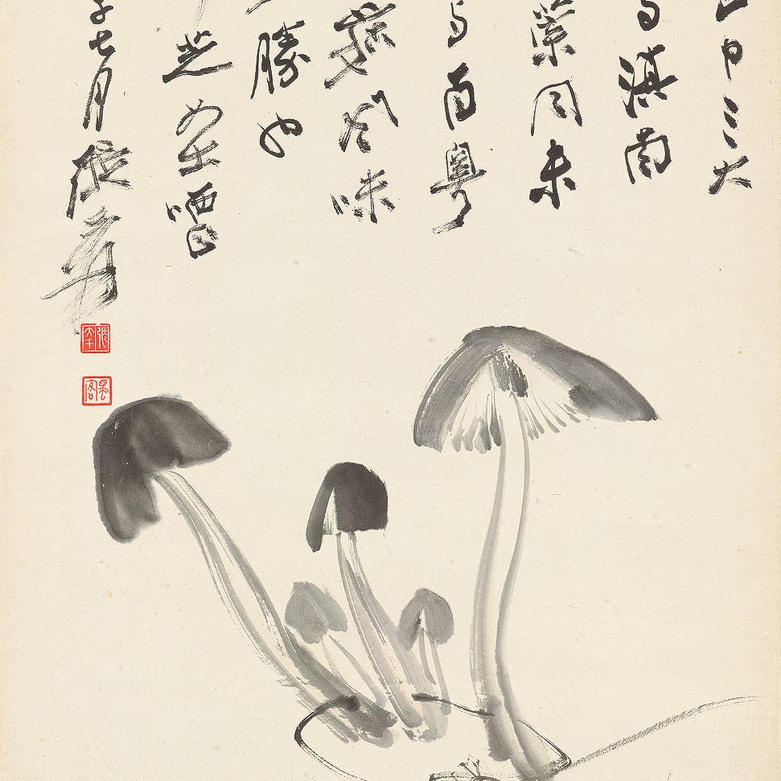 Zhang Daqian — Грибы
