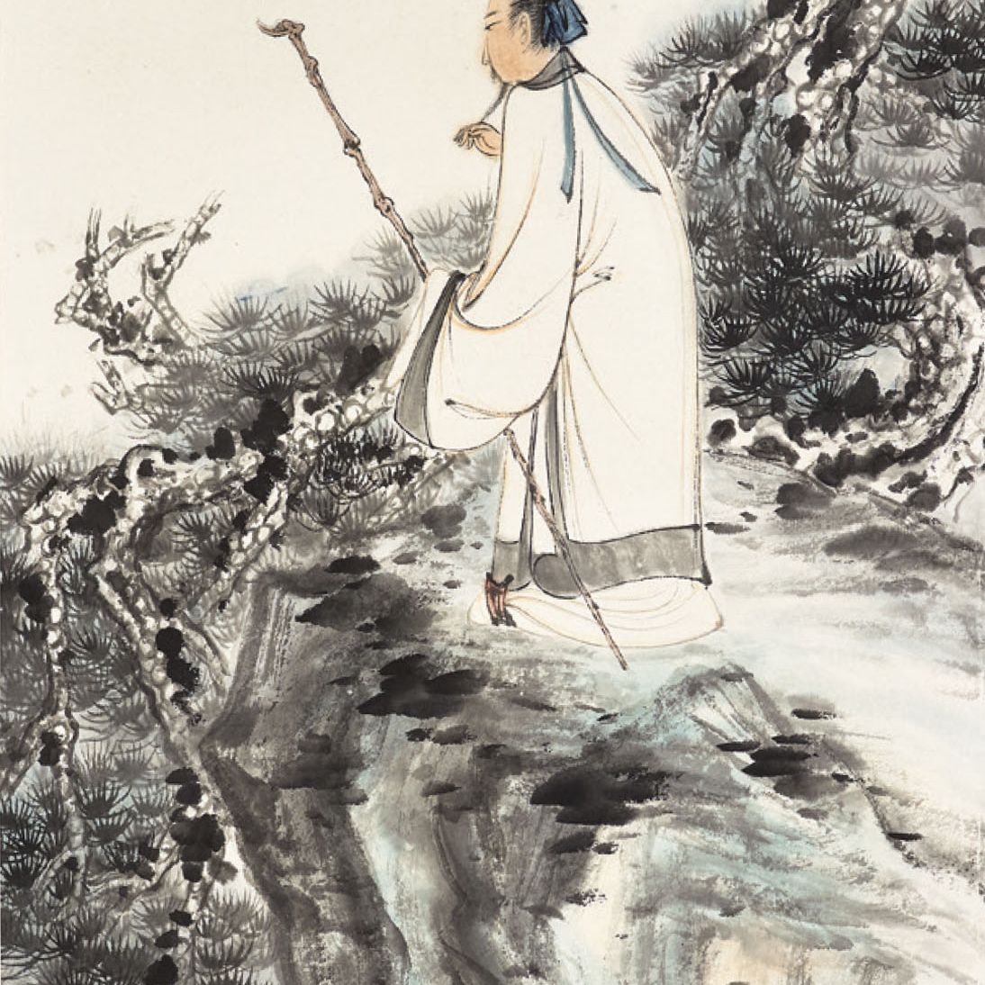 Zhang Daqian — Ученый на утесе