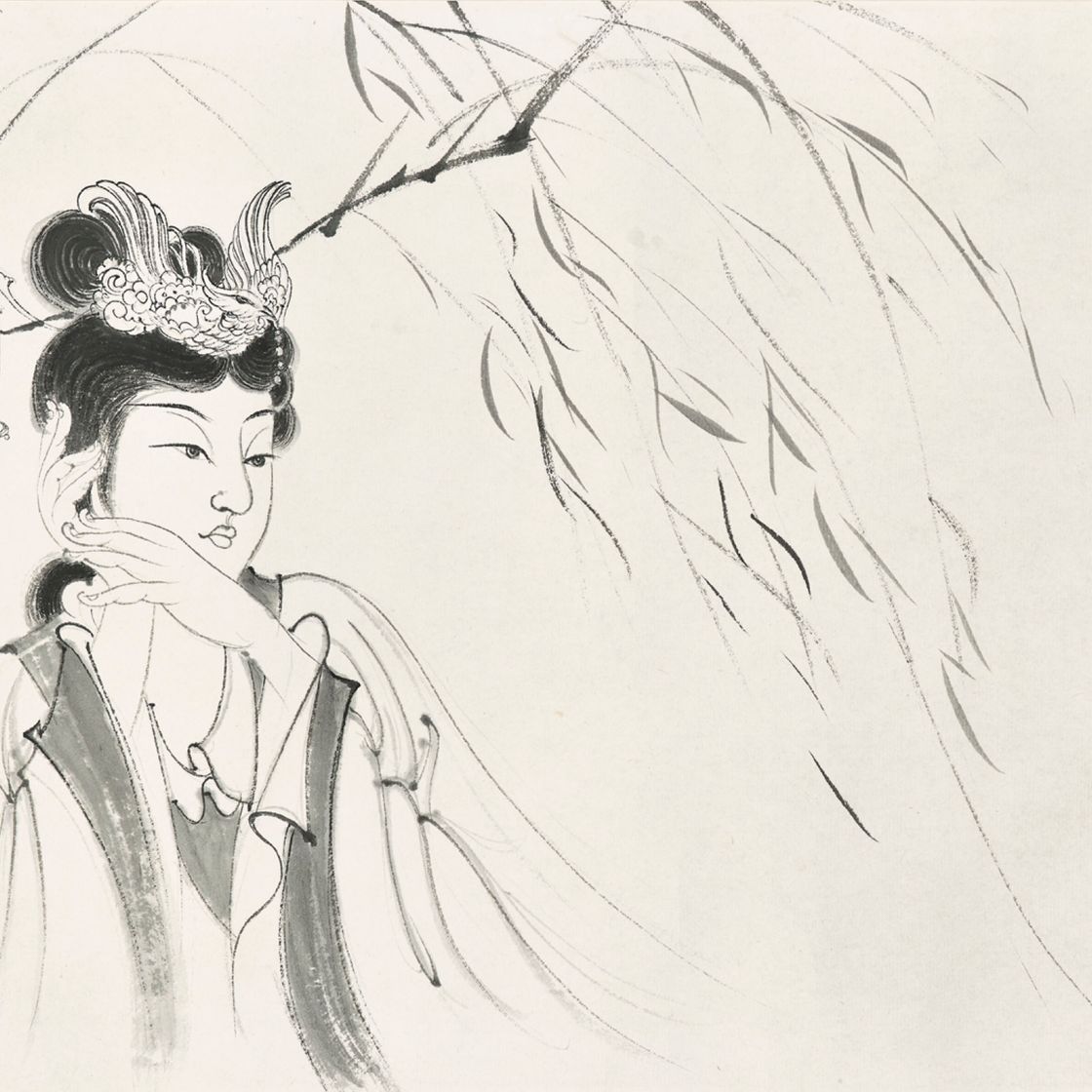 Zhang Daqian — Леди под ивой