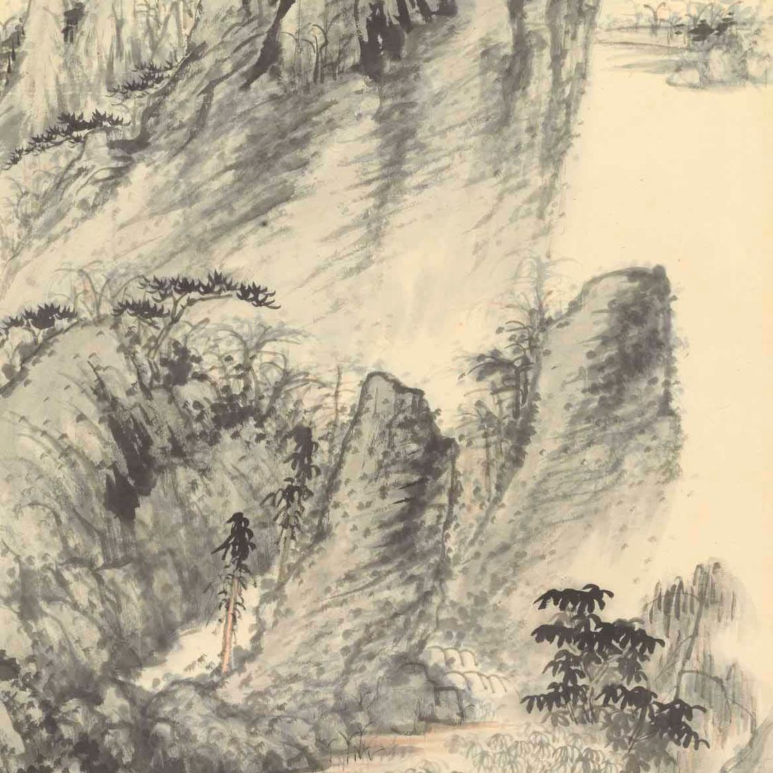 Zhang Daqian — Пейзаж в стиле Шитао