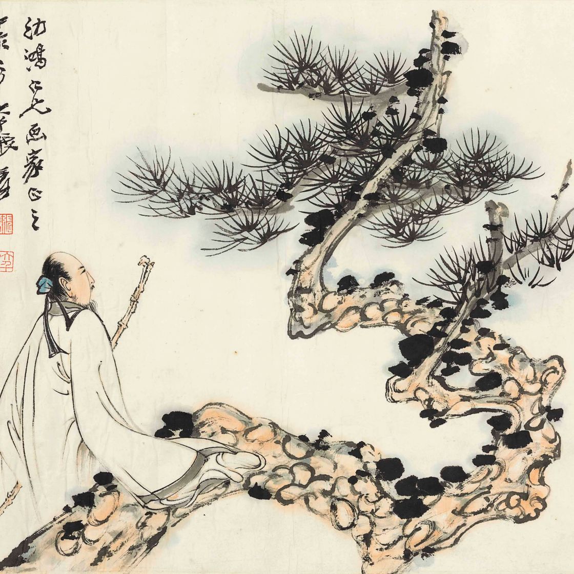 Zhang Daqian — УЧЕНЫЙ И СОСНА
