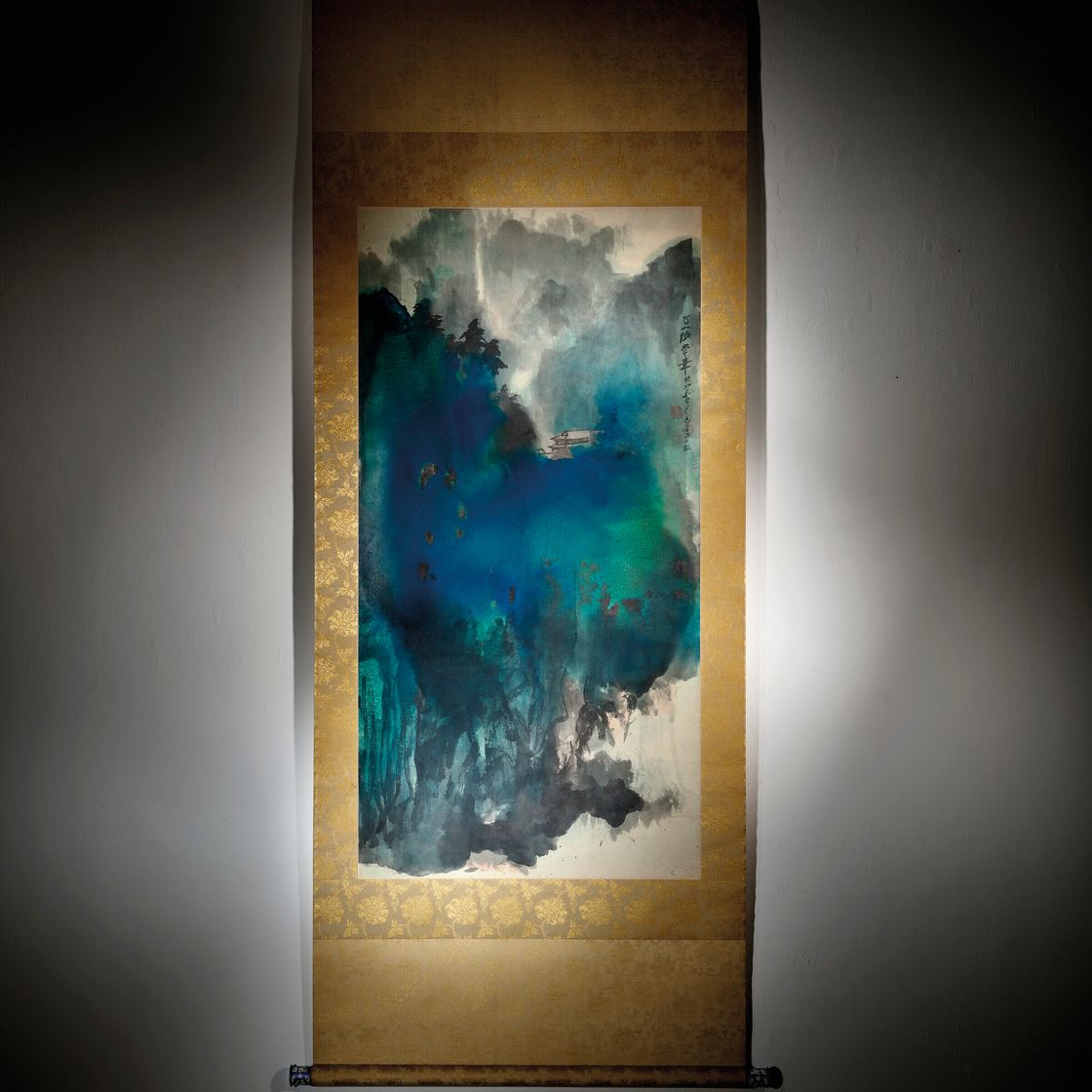 Zhang Daqian — Храм у водопада, изображение 5