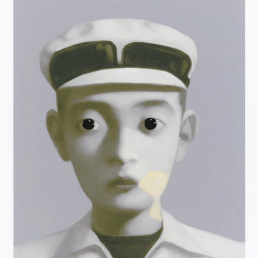 Zhang Xiaogang — Индивидуальный портрет 6