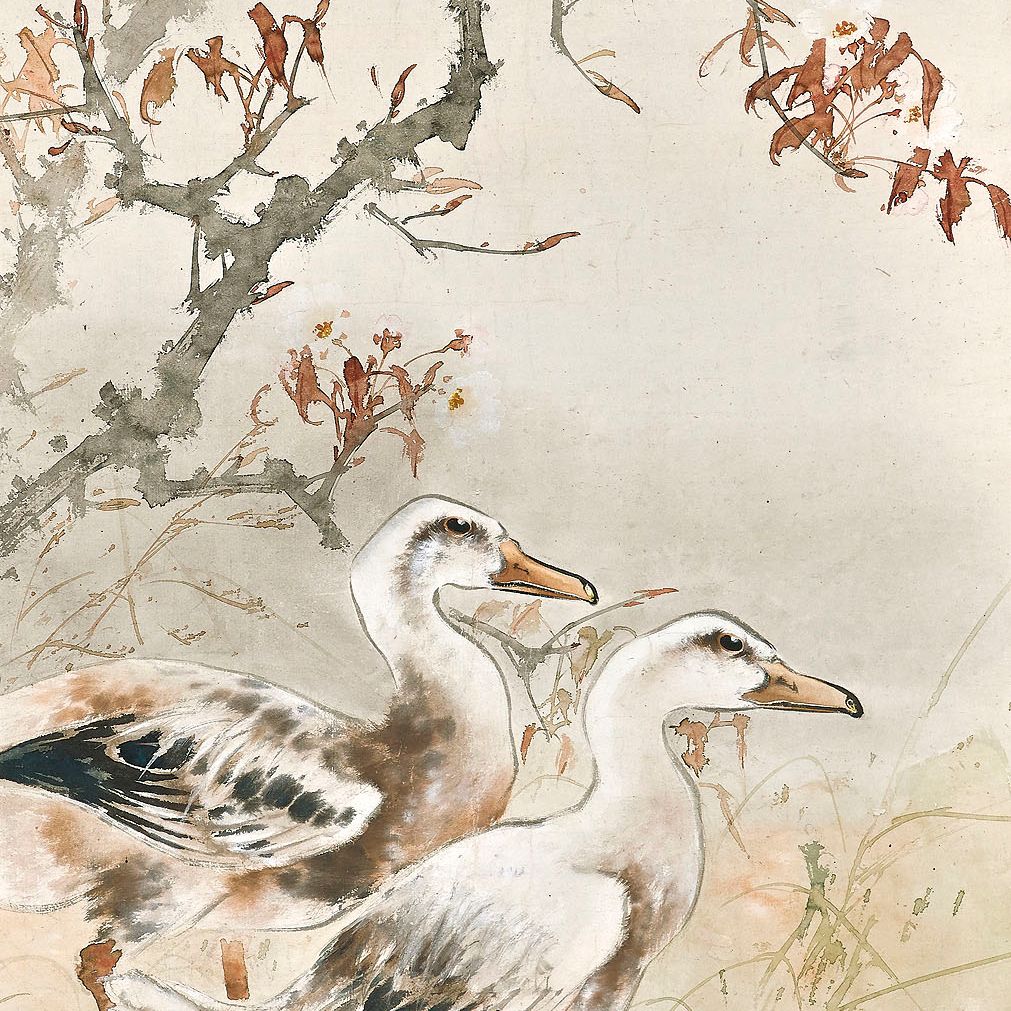 Zhao Shao'ang — Утки под красными листьями
