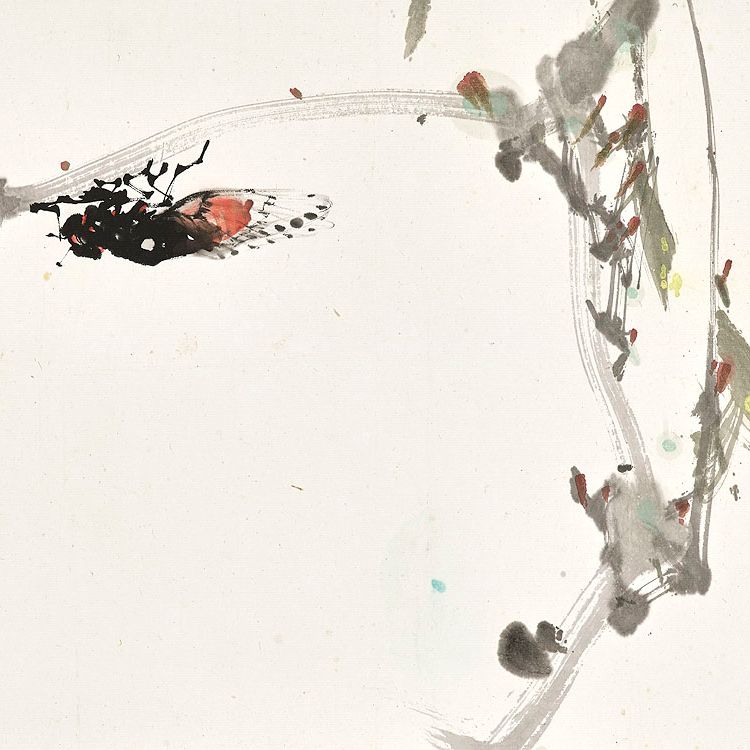Zhao Shao'ang — Цветы, насекомые и птицы, изображение 3