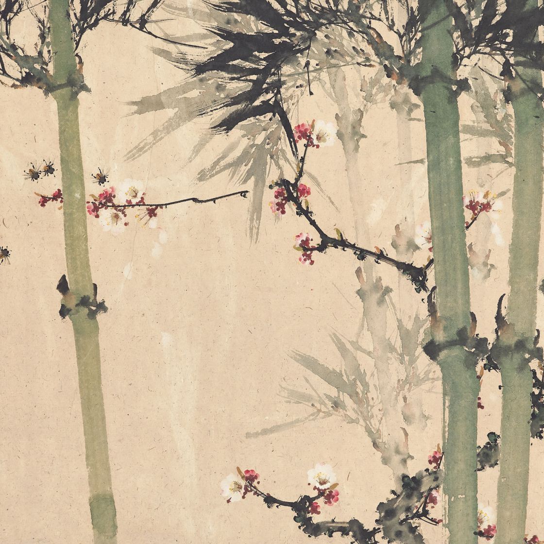 Zhao Shao'ang — Цветы бамбука и персика