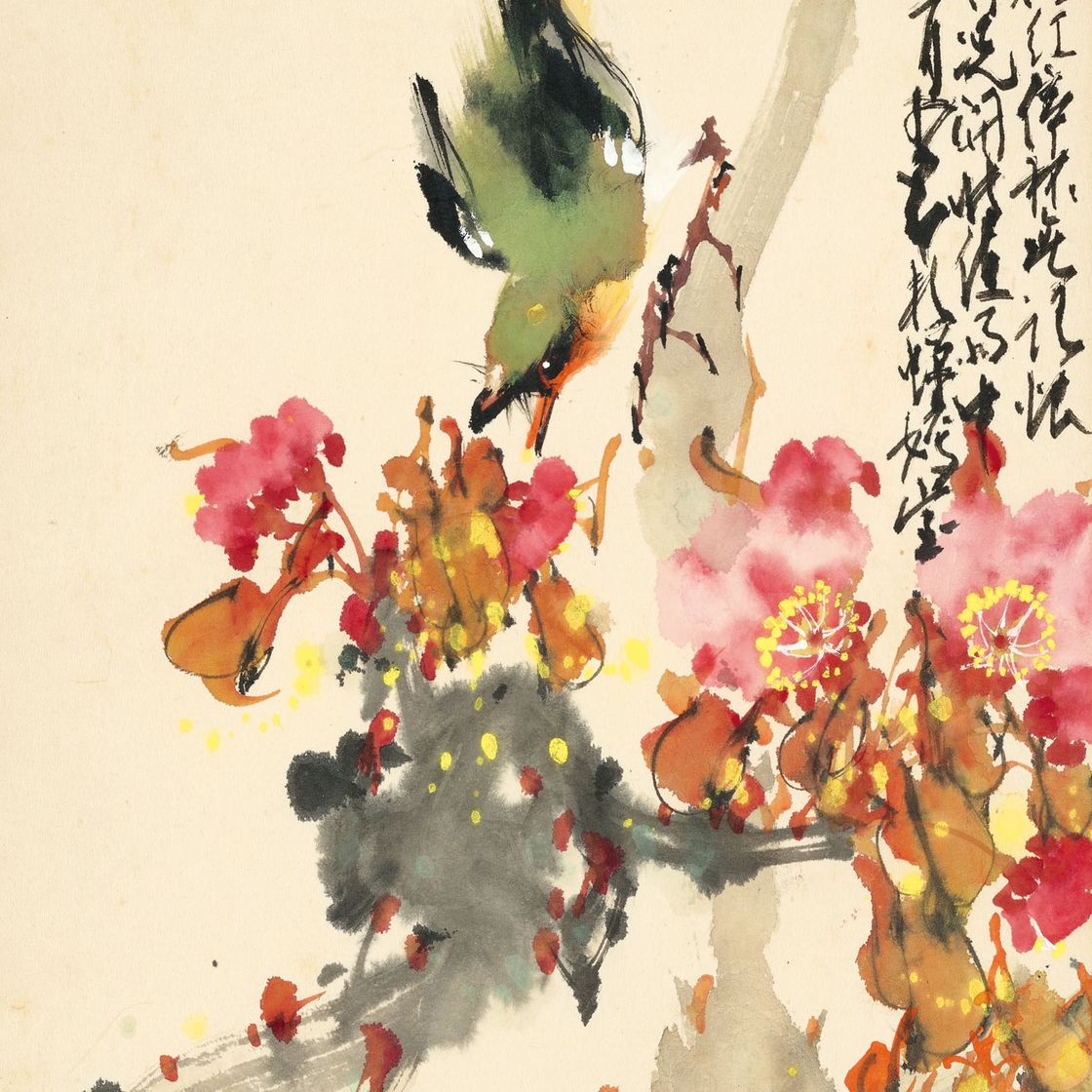 Zhao Shao'ang — Цветы, птицы, насекомые и каллиграфия, изображение 6