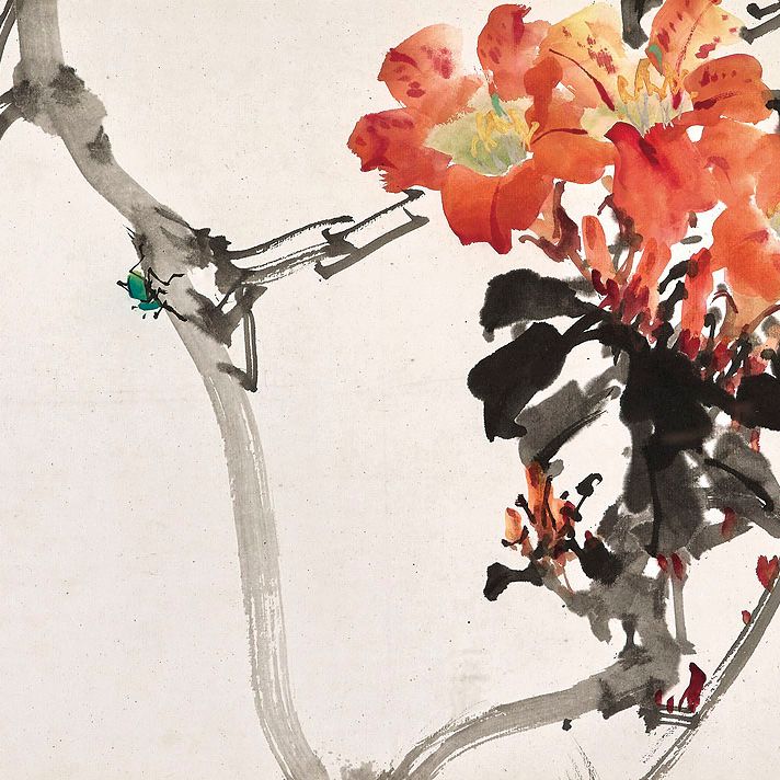 Zhao Shao'ang — Цветы и насекомые, изображение 1