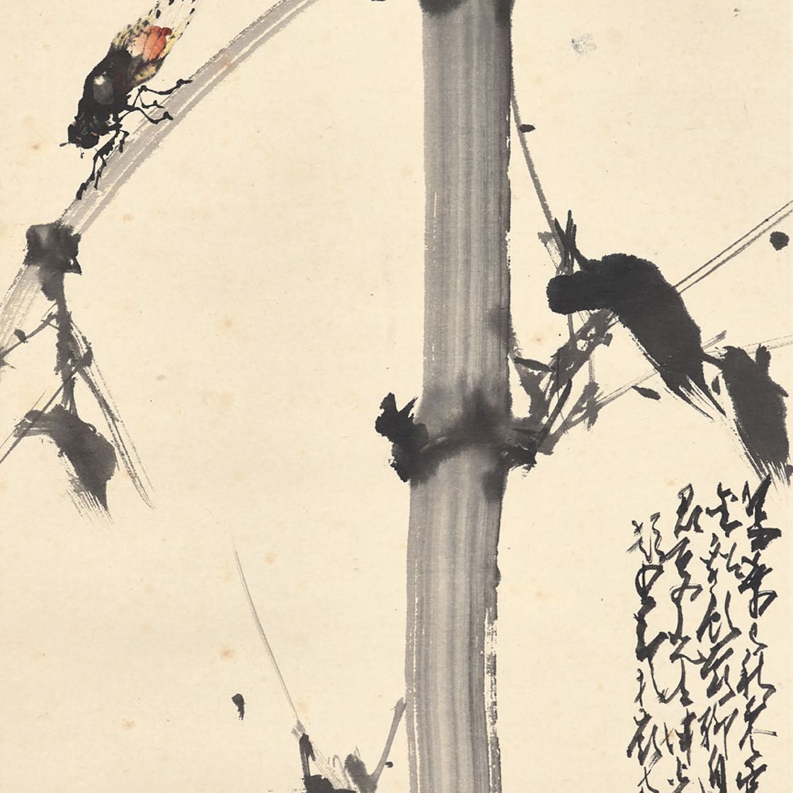 Zhao Shao'ang — Цикада и бамбук