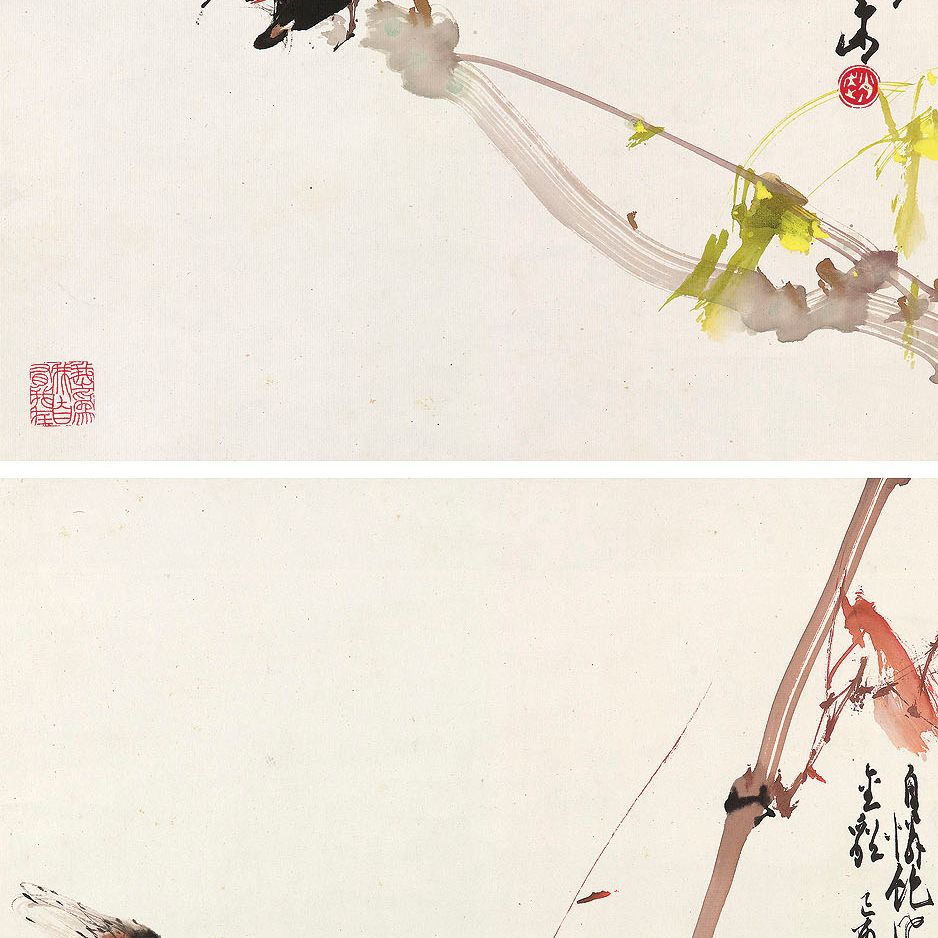 Zhao Shao'ang — Птица на ветке/Осенняя цикада