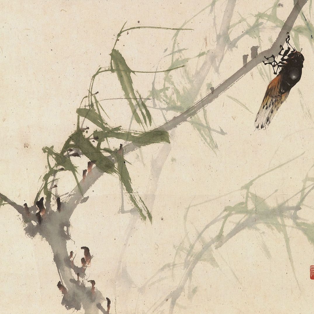 Zhao Shao'ang — Цикада на зеленой иве